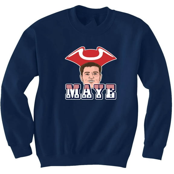 Drake Maye Logo New England Crew Neck Sweatshirt
