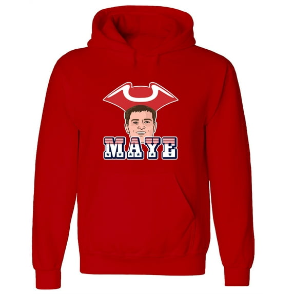 Drake Maye Logo New England Hooded Sweatshirt Hoodie