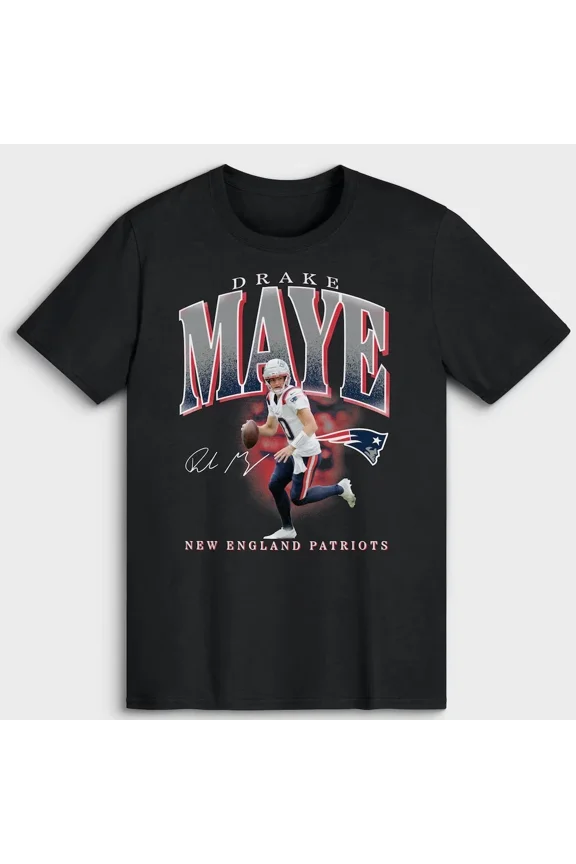 Drake Maye New England Football Team Player Hype Full Size