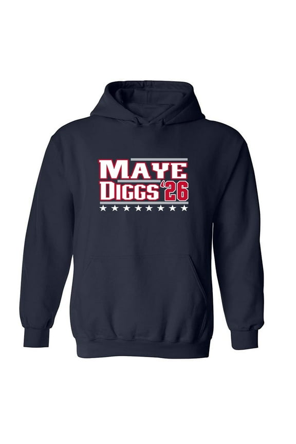 Drake Maye Stefon Diggs 2026 New England Hooded Sweatshirt Hoodie