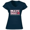 thumbnail image 1 of Drake Maye Stefon Diggs 2026 New England LADIES V-NECK Shirt T-Shirt, 1 of 1