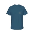 thumbnail image 1 of Drake Men's Americana Bass T Shirt Blue Steel Medium, 1 of 2