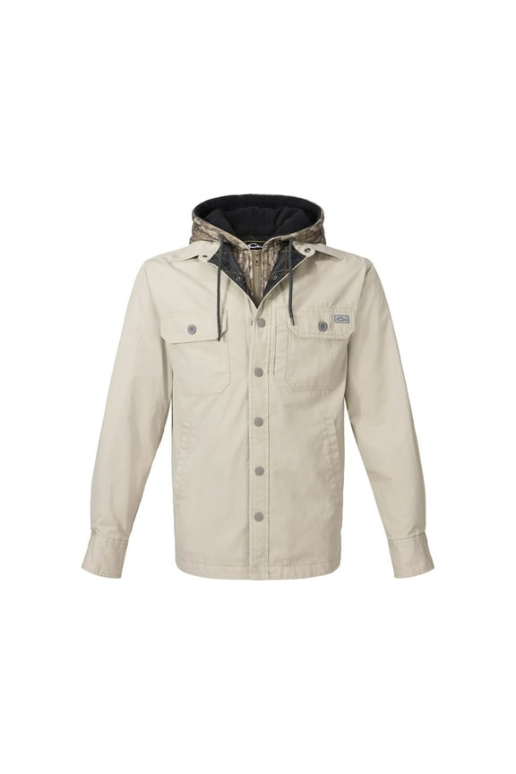 Drake Men's Campfire Canvas Shirt Jacket Khaki XL