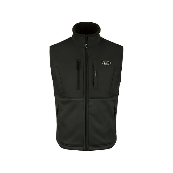 Drake Men's Hole Shot Vest Caviar Black XL