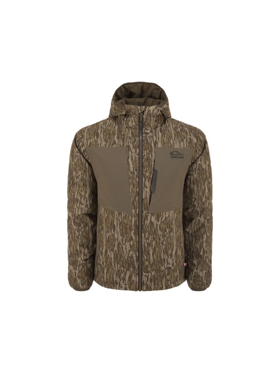 Drake Men's LST BMF Jacket Mossy Oak Bottomland Large