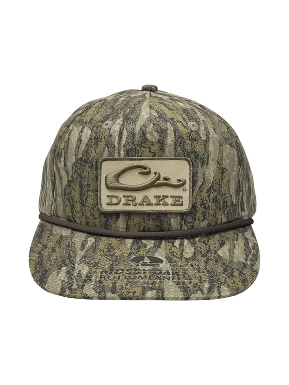 Drake Men's Lost Goat Rope Hat Mossy Oak Bottomland One Size Fits Most