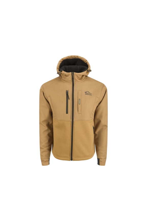 Drake Men's MST Hole Shot Eqwader Jacket Field Khaki Large