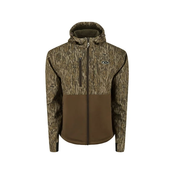Drake Men's MST Hole Shot Eqwader Jacket Mossy Oak Bottomland XL