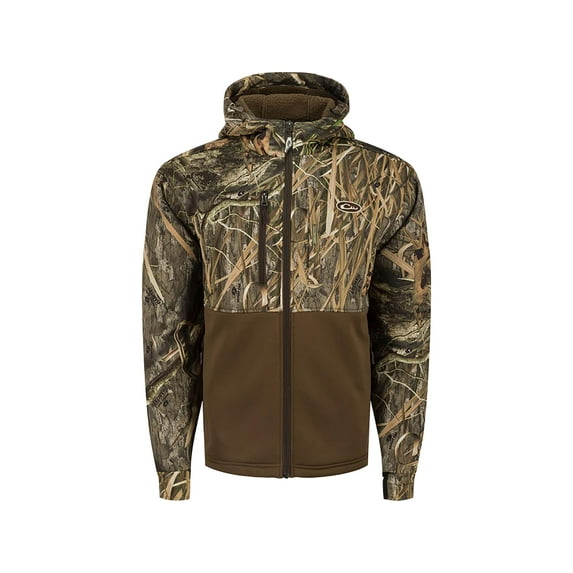 Drake Men's MST Hole Shot Eqwader Jacket Mossy Oak Habitat XL