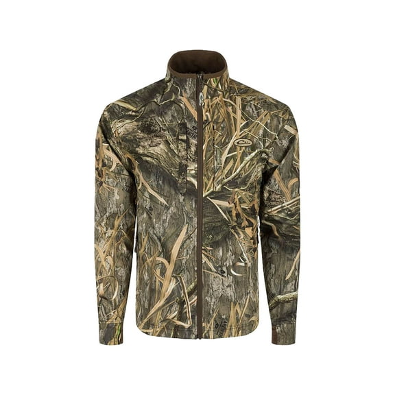 Drake Men's MST Windproof Softshell Jacket Mossy Oak Shadow Grass Habitat XL