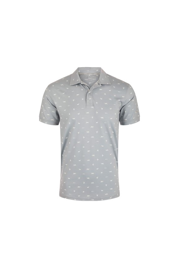 Drake Men's Performance Print Shirt Quarry Medium