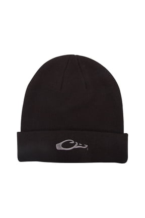 Drake Men's Rib-Knit Stocking Hat Black One Size Fits Most