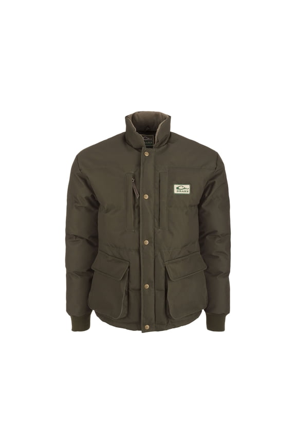 Drake Men's Throwback80 Featherless Puffer Jacket Green Timber XL