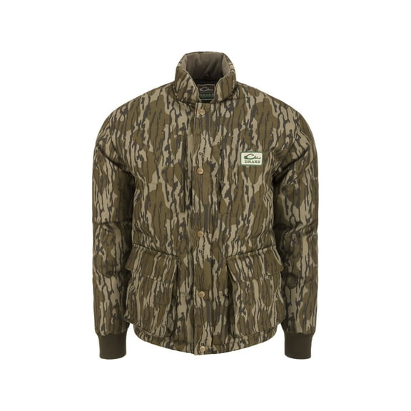 Drake Men's Throwback80 Featherless Puffer Jacket Mossy Oak Original Bottomland Large