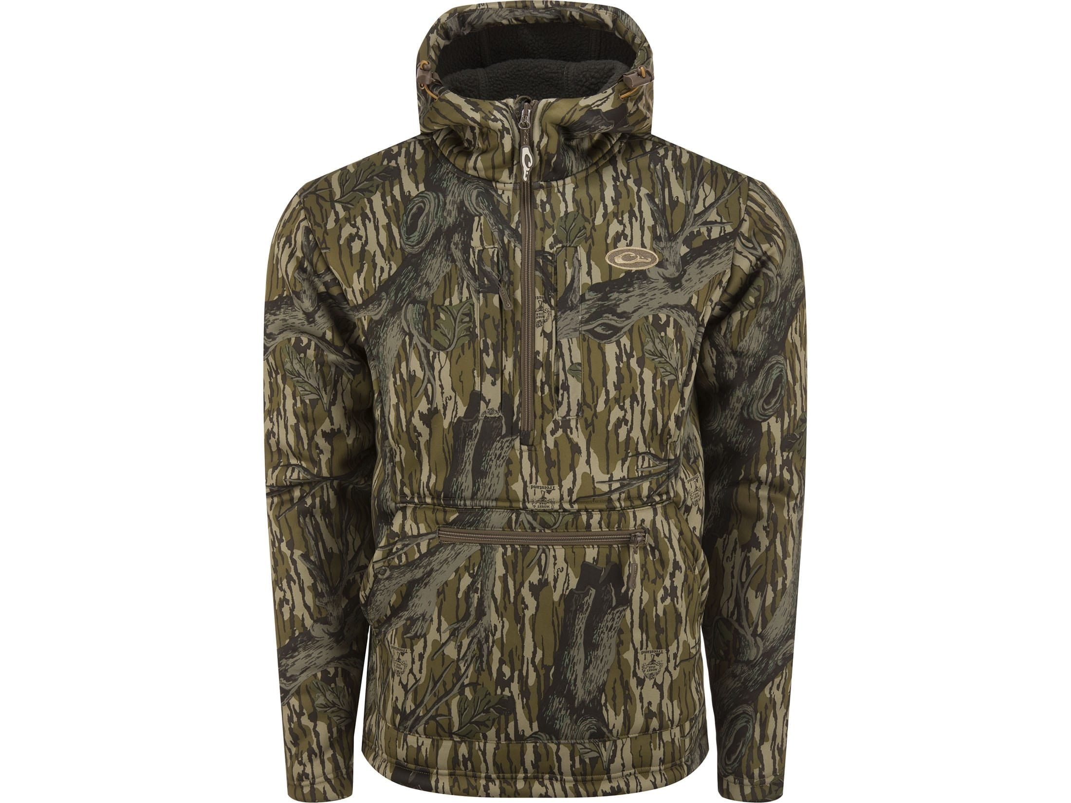 Drake Men's Ultimate Wader Quarter Zip Hoodie Mossy Oak Original