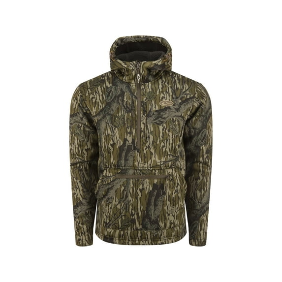 Drake Men's Ultimate Wader Quarter Zip Hoodie Mossy Oak Original Treestand Medium