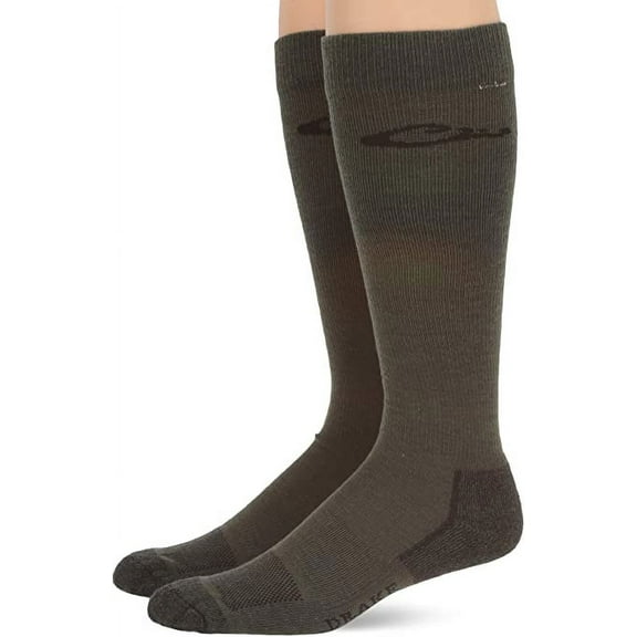 Drake Mens Socks, Moisture Wicking Lightweight Over the Calf Boot Socks, 2 Pairs