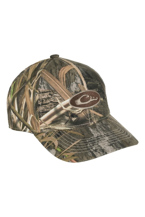 Drake Mens Waterproof Hat Mossy Oak Shadow Grass Habitat