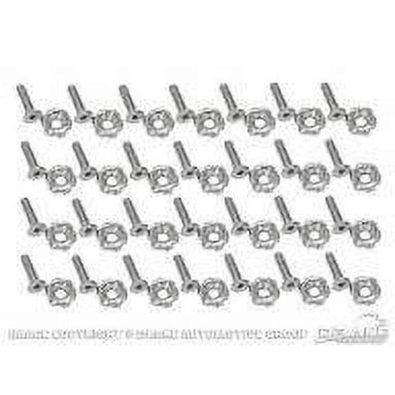 Drake Muscle Cars 378178-M6-SSB Underhood Dress-Up Hardware Kit Stainless Steel