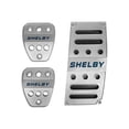 thumbnail image 1 of Drake Muscle Cars 5S3Z-2457-9735M Pedal Covers Billet with Shelby Logo Manual, 1 of 2