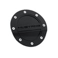thumbnail image 1 of Drake Muscle Cars FR3Z-6640526-MA Fuel Door Comp Series Black with Mustang Logo, 1 of 6