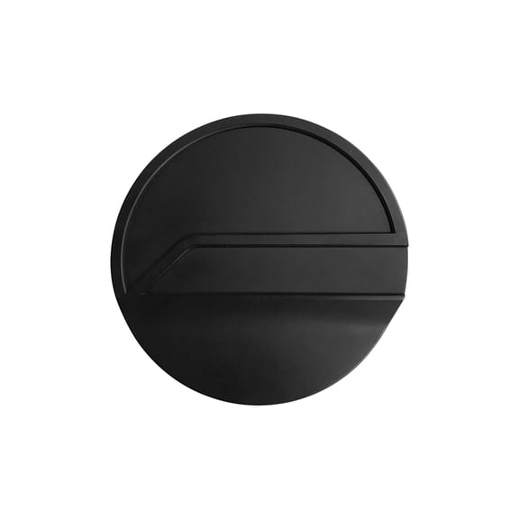 Drake Muscle Cars JR3B-6640526-BK Fuel Door Black Aluminum