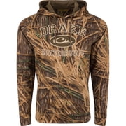Drake Mens Perfomance Hoodie Mossy Oak Original Shadowgrass Large