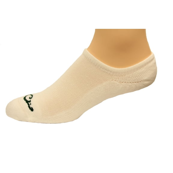 Drake Seamless Toe No Show Cushion Liners, White, Lrg (W 9-12 / M 9-13), 2 Pair