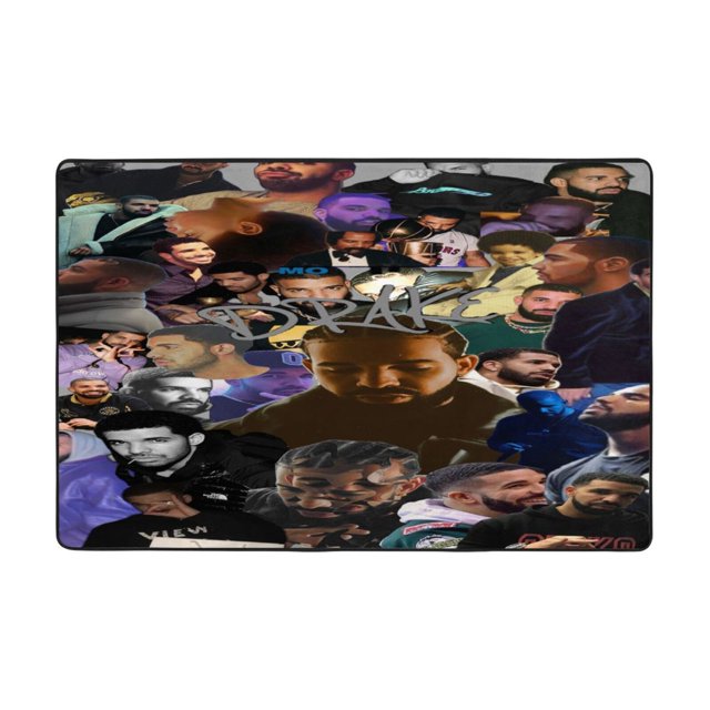 Drake Singer Area Rug Cartoon Rugs NonSlip Soft Carpet Soft Floor Mats