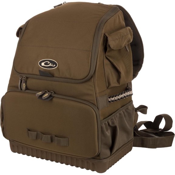 Drake Tree-Hugger Timber Pack Backpack w/ Shell Storage Green Timber