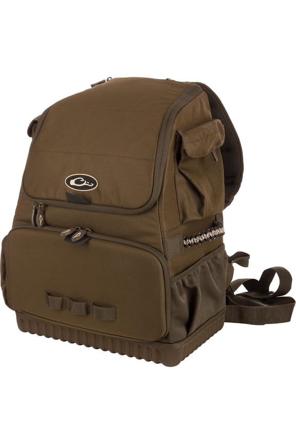 Drake Tree-Hugger Timber Pack Backpack w/ Shell Storage Green Timber