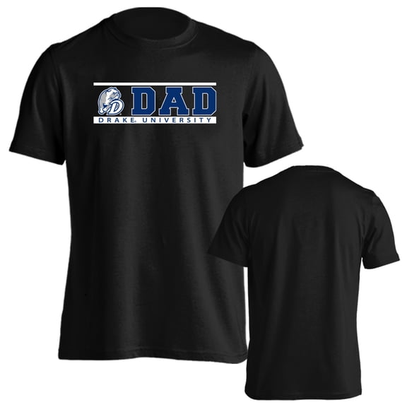 Drake University Bulldogs Dad Proud Parent Short Sleeve T-Shirt