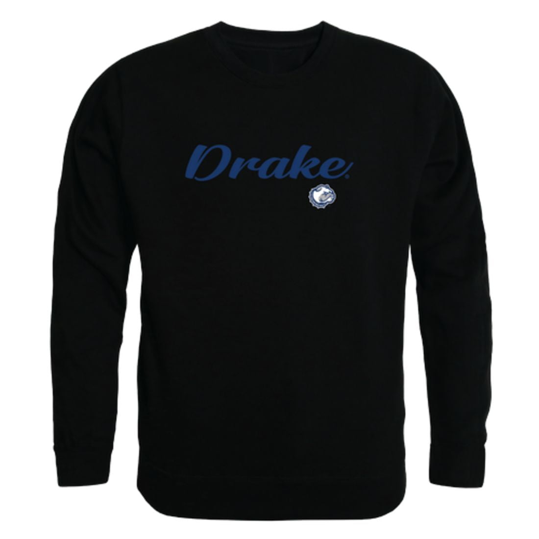 Drake University Bulldogs Script Crewneck Pullover Sweatshirt