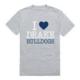 thumbnail image 1 of Drake University I Love T-Shirt, Heather Grey - Extra Large, 1 of 1