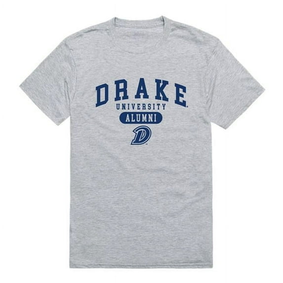 Drake University Men Alumni T-Shirt, Heather Grey - 2XL