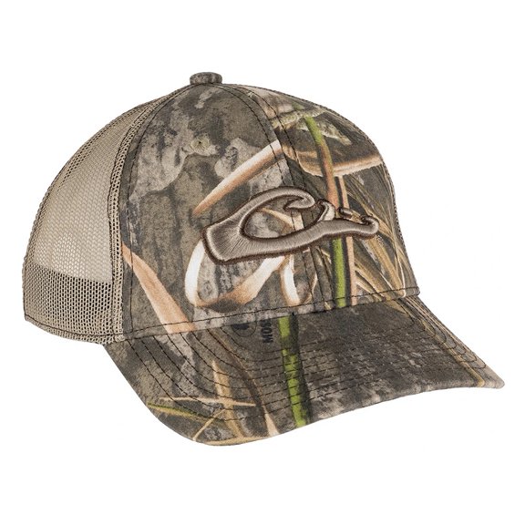 Drake Waterfowl 6 Panel Camo Mesh Back Cap