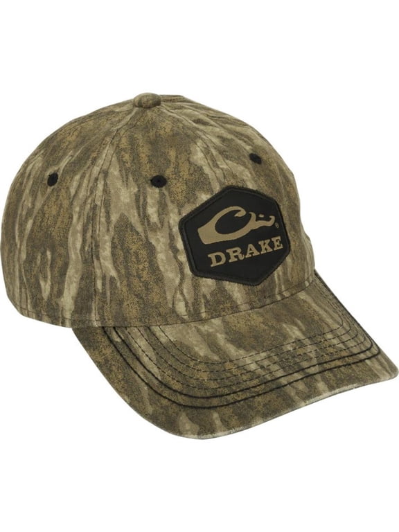 Camo Cotton Twill Hex Patch Cap - Mossy Oak Bottomland-OSFM