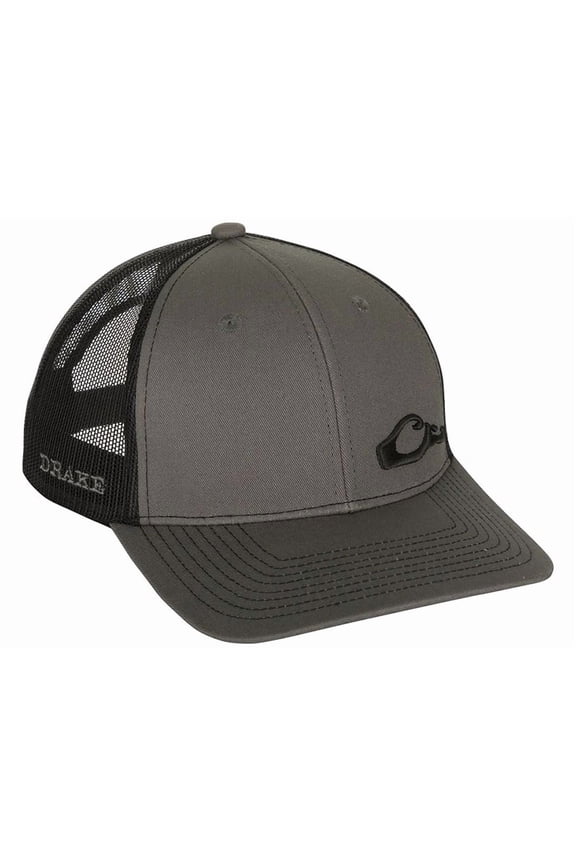Drake Mens Enid Mesh Back Hat Medium Gray