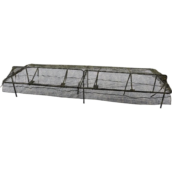 Drake Waterfowl Ghillie Ground Pit Blind Adjustable Top - 16'