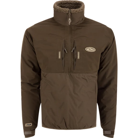 Drake Waterfowl Men's LST Guardian Flex Double Down Eqwader 1/4 Zip Jacket