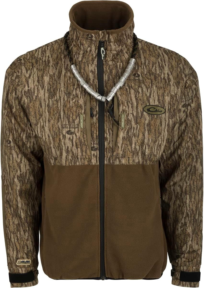 Drake Waterfowl Guardian Flex Fleece Eqwader Full Zip Bottomland Large Walmart