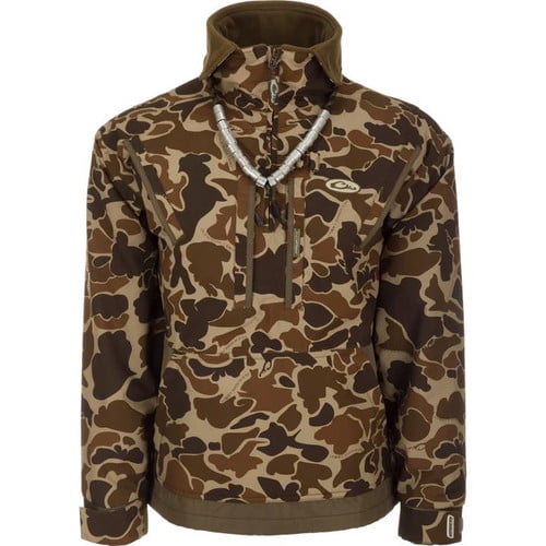 Drake MST Waterfowl Fleece-Lined 1/4 Zip Jacket - Old School