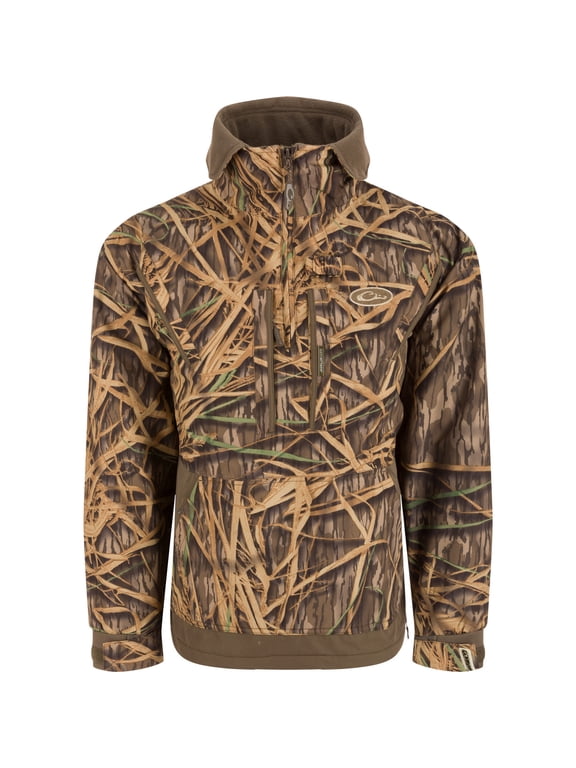 MST Waterproof Fleece-Lined 1/4 Zip Jacket- Mossy Oak Original Shadow Grass- XLarge