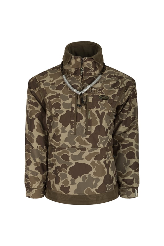 MST Waterproof Fleece-Lined 1/4 Zip Jacket- Old School Timber- Large