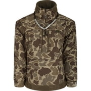 Drake Waterfowl MST Waterproof Fleece-Lined 1/4 Zip Jacket- Old School Timber- XLarge