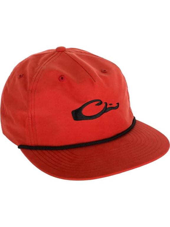 Men's Adjustable Snap Back Closure Cap, Orange-Black