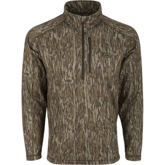 Drake Waterfowl Men's Breath 1/4 Zip Camo Pullover