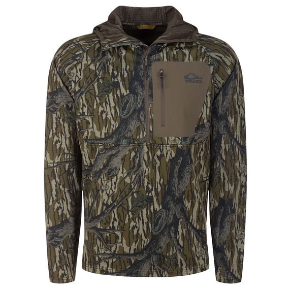 Drake Waterfowl Men's Grid Fleece Half-Zip Hoodie Jacket