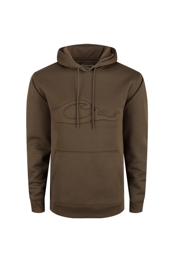 Men's The Back Eddy Embossed Solid Hoodie Jacket