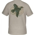 thumbnail image 1 of Drake Waterfowl Mens Pocket T-Shirt - Wood Duck Flight Short Sleeve Design-Cobblestone Light Heather-xl, 1 of 1